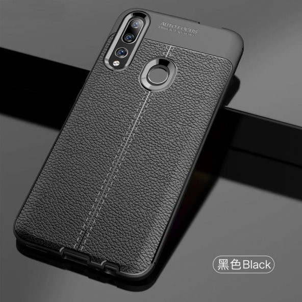 Huawei Y9 Prime 2019 Kılıf Deri Desenli Kamera Korumalı Silikon - 2
