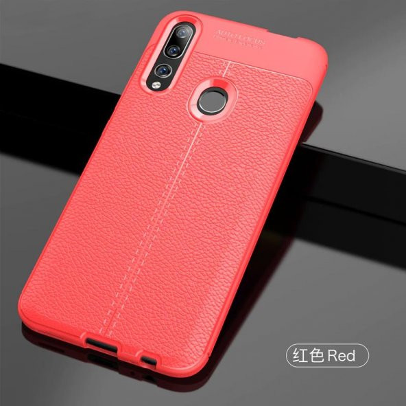 Huawei Y9 Prime 2019 Kılıf Deri Desenli Kamera Korumalı Silikon - 5
