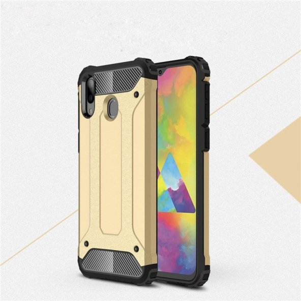 Galaxy M10 Zırhlı Korumalı Armor Hybrid Kılıf - 3