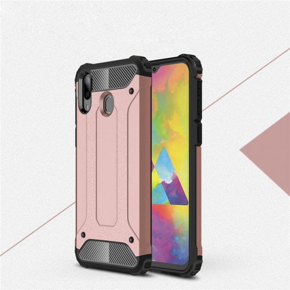 Galaxy M10 Zırhlı Korumalı Armor Hybrid Kılıf - 6