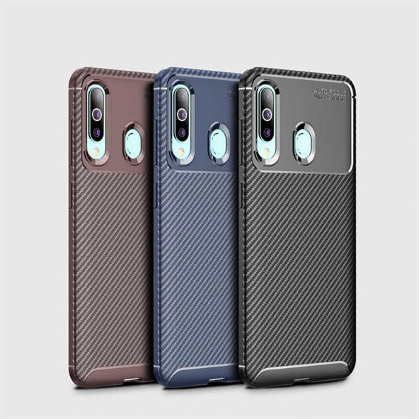 Galaxy A20S Elde Kaymayan Kamera Korumalı Kaliteli Kılıf - Resim 3