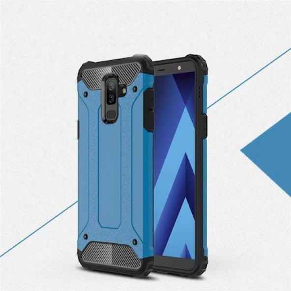 Samsung Galaxy A6 Plus 2018 Armor Zırh Silikon Kılıf - 3