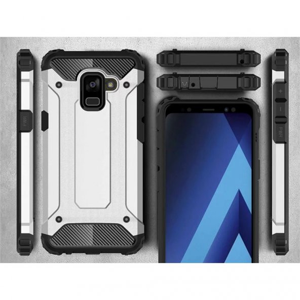 Galaxy A7 2018 Armor Hibrit Kaliteli Zırh Kılıf - 4