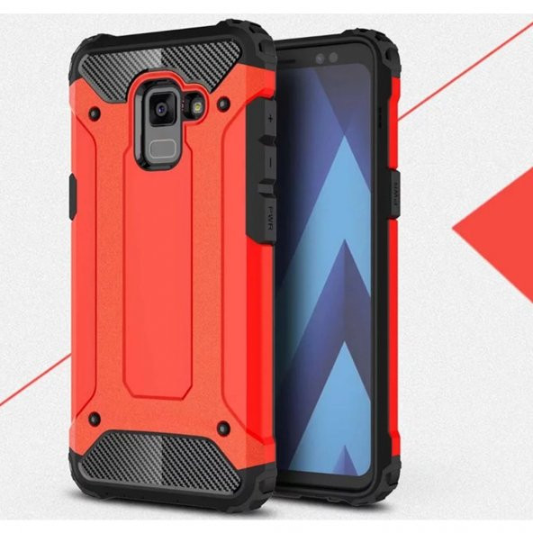 Galaxy A7 2018 Armor Hibrit Kaliteli Zırh Kılıf - 6