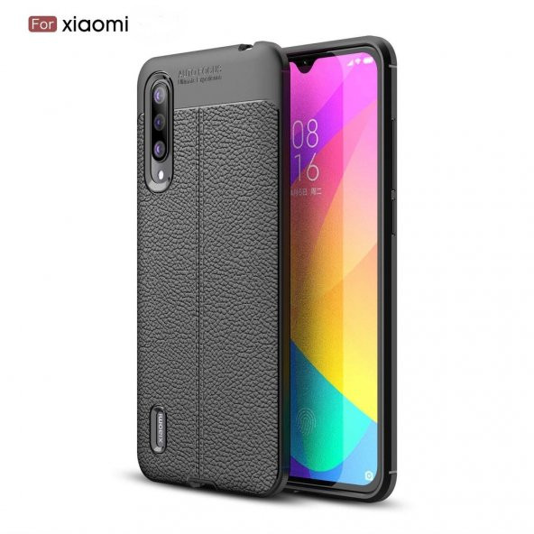 Xiaomi Mi A3 Kamera Korumalı Deri Desenli Kaliteli Kılıf - 2
