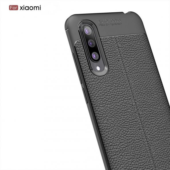 Xiaomi Mi A3 Kamera Korumalı Deri Desenli Kaliteli Kılıf - 7