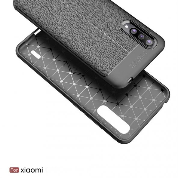 Xiaomi Mi A3 Kamera Korumalı Deri Desenli Kaliteli Kılıf - 8