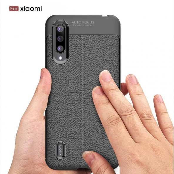 Xiaomi Mi A3 Kamera Korumalı Deri Desenli Kaliteli Kılıf - 9