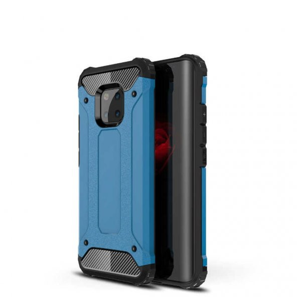 Huawei Mate 20 Pro Hybrit Zırh Armor Kılıf - Resim 3