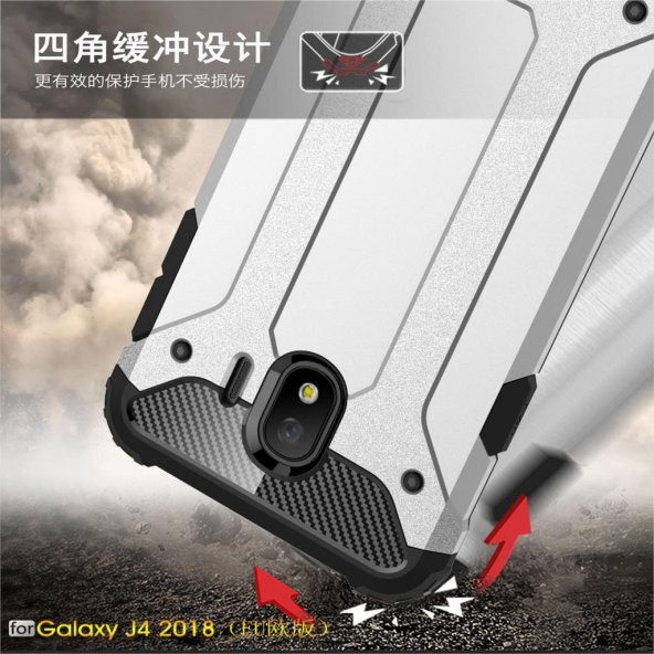 Galaxy A7 2018 Hybrit Zırh Armor Kılıf - 2