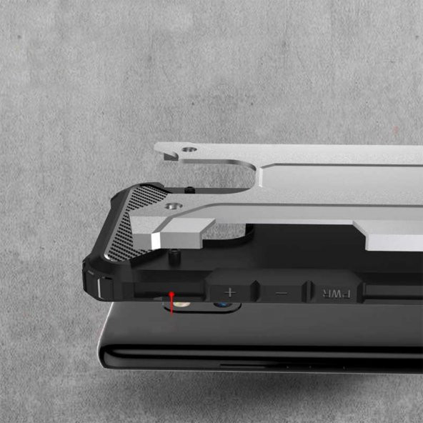 Huawei Mate 20 Pro Hybrit Zırh Armor Kılıf - Resim 9