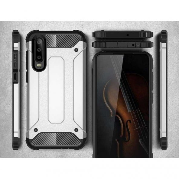 Huawei P30 Lite Armor Hybrid Zırh Kılıf - 8