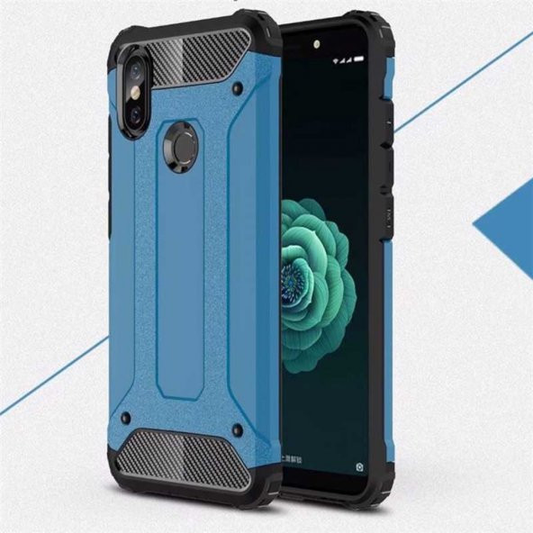 Xiaomi Mi A2 Lite Silikon Armor Hybrid Zırh Kılıf - 10