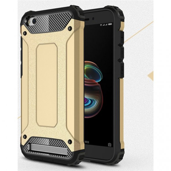 Xiaomi Redmi 5A Silikon Armor Hybrid Zırh Kılıf - Resim 3