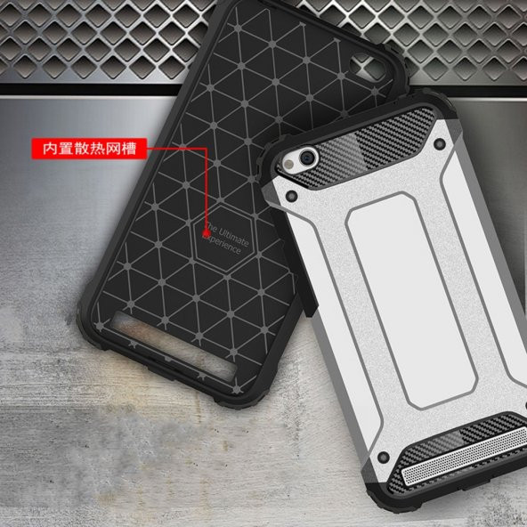 Xiaomi Redmi 5A Silikon Armor Hybrid Zırh Kılıf - Resim 5