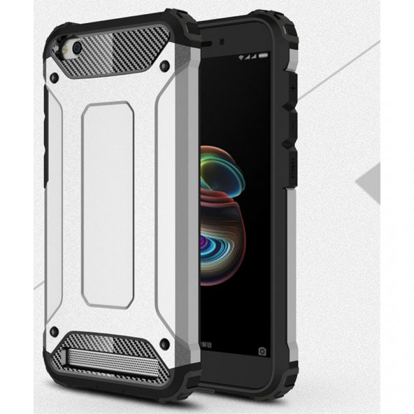 Xiaomi Redmi 5A Silikon Armor Hybrid Zırh Kılıf - Resim 8
