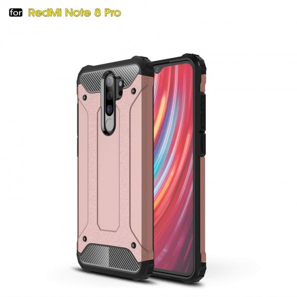 Xiaomi Redmi Note 8 Pro Armor Hybrid Zırh Kılıf - 9