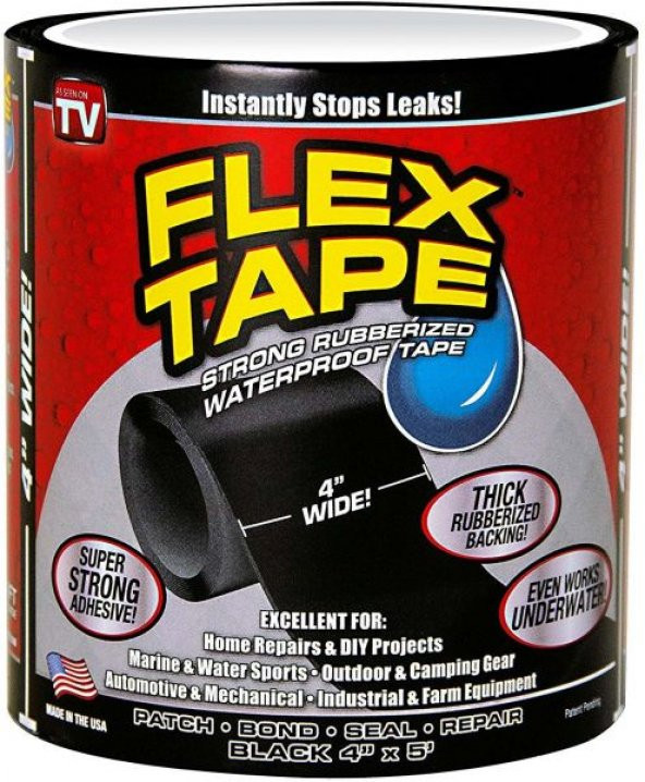Flex Tape Suya Dayanıklı Bant Su Geçirmez Güçlü Boru Tamir Bandı - 4