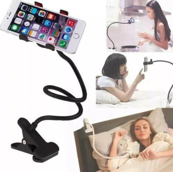 Ahtopot Akrobat Tripod Mandallı Bükülebilir Spiral Telefon Tutucu - 3