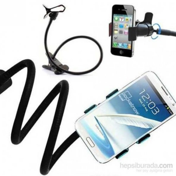 Ahtopot Akrobat Tripod Mandallı Bükülebilir Spiral Telefon Tutucu - 6