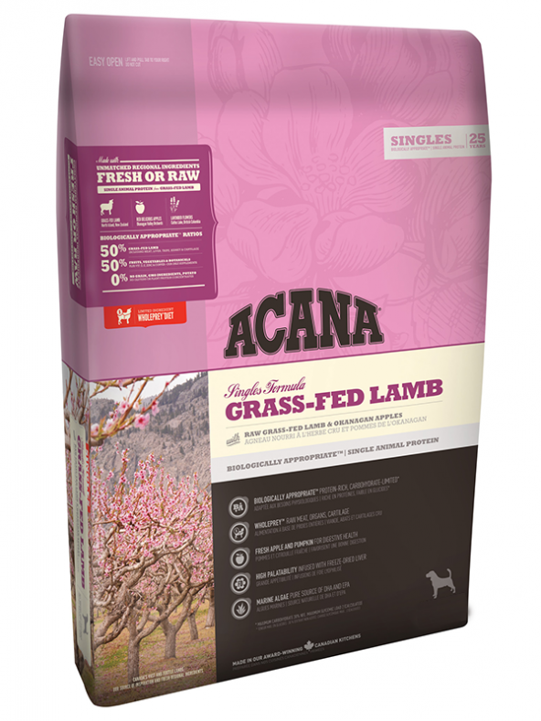 Acana Grass Fed-Lamb Tahılsız Kuzu Etli Yetişkin Köpek Maması 17 Kg