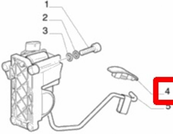 Fiat Tempra  Gaz Pedal Lastiği        7688370 - 4