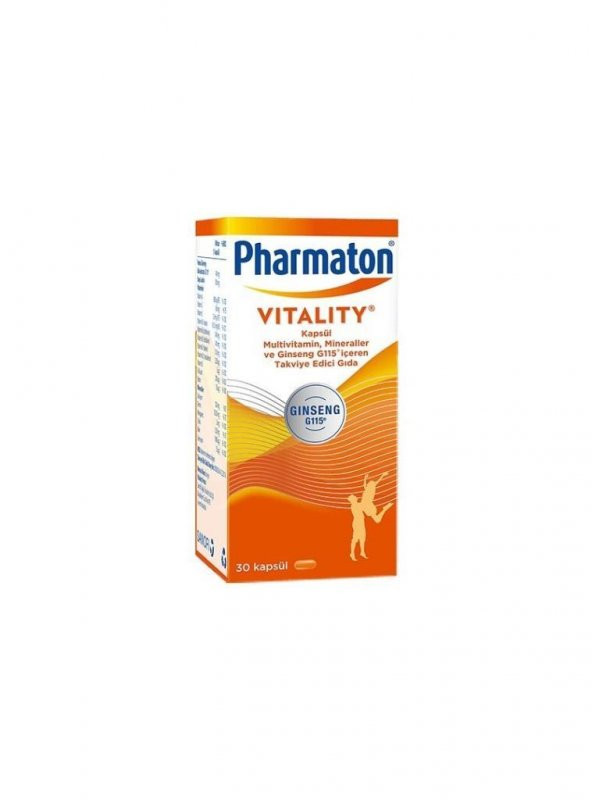 Pharmaton Yeni Kutu Vitality 40 mg 30 Kapsül