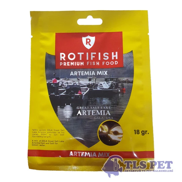 Rotifish Artemia- Mix 18Gr  x  10 ADET STT: 03/2022 Yeni Ambalaj