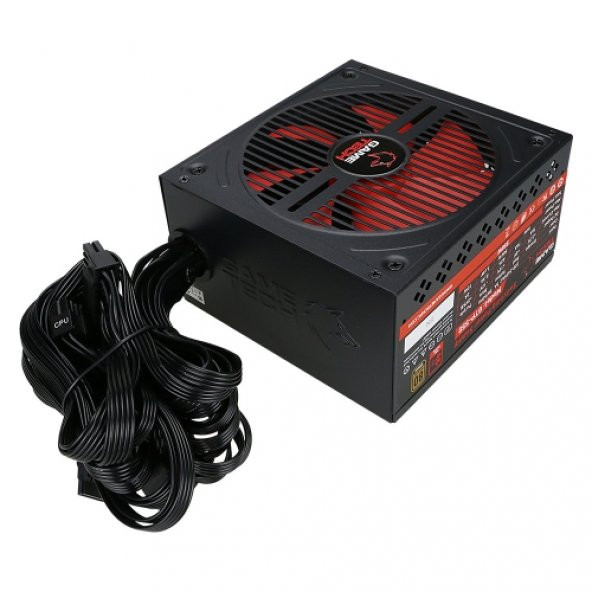 GAMETECH GTP-550 550W 80 Plus Bronze Power Supply Pc Güç Kaynağı ( 140mm Sessiz Akıllı Fan ) - 4