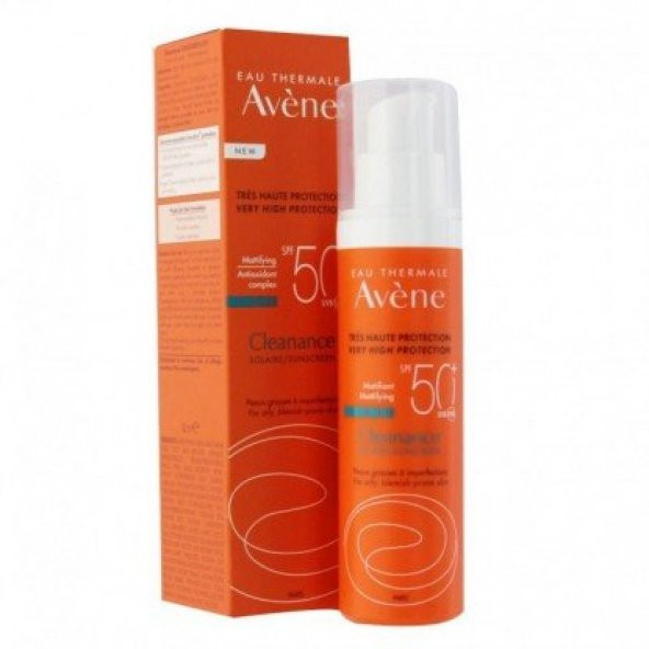 Avene Cleanance Solaire Spf 50+ 50 ml Yağlı ve Akneli Ciltler Güneş Kremi