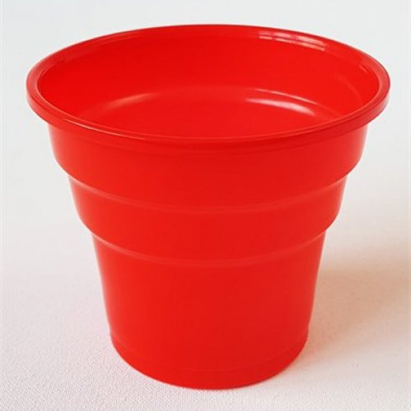 ROLL-UP KIRMIZI PLASTİK BARDAK 200 ml-25 Adet - 3