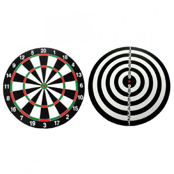 İĞNELİ ÇİFT TARAFLI HEDEF DART TAHTASI 15 İNC - 6 OKLU - 4