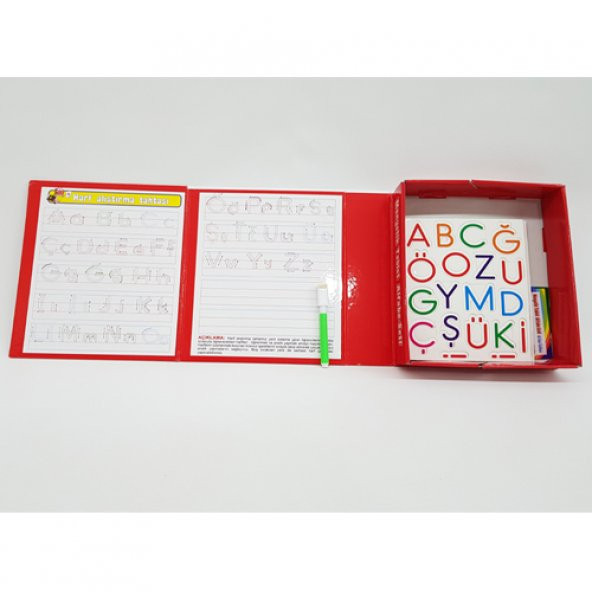 MANYETİK TABLET ALFABE SETİ YAZI TAHTASI 98 PARÇA - Resim 3