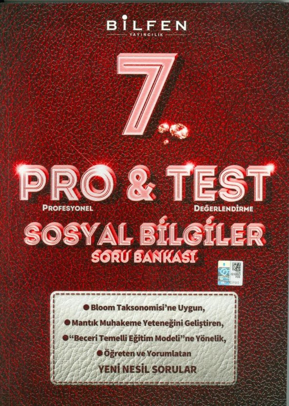 7.Sınıf Sosyal Bilgiler Pro Test Soru Bankası Bilfen