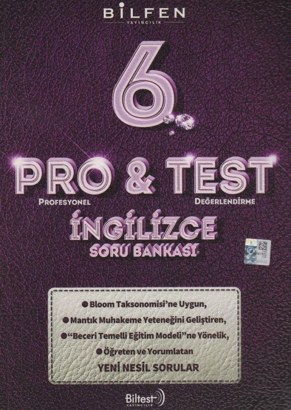 6.Sınıf İngilizce Pro Test Soru Bankası Bilfen