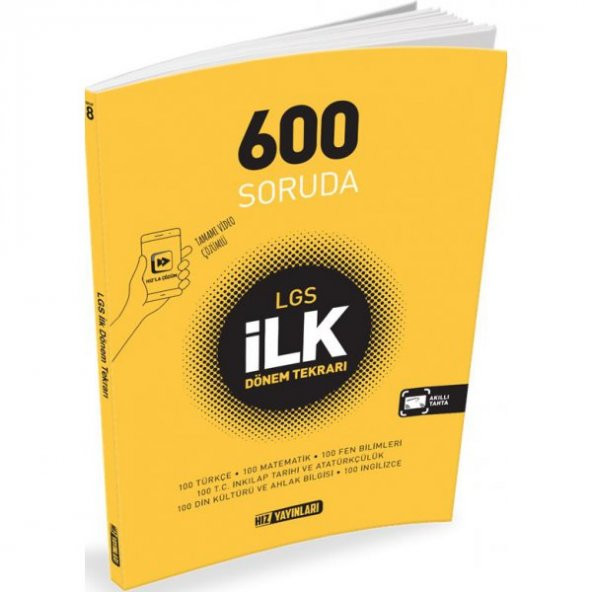 LGS 600 Soruda İlk Dönem Tekrarı Hız Yayınları