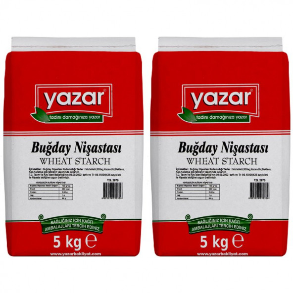 Yazar Buğday Nişastası 5 kg x 2 Adet - 2