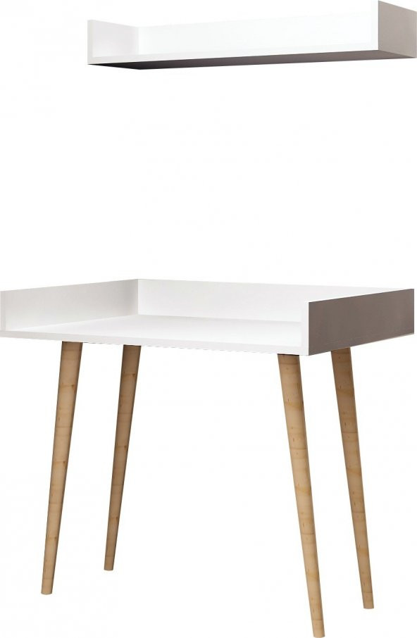 My Mob Ballony Beyaz Çalışma Masası - 2