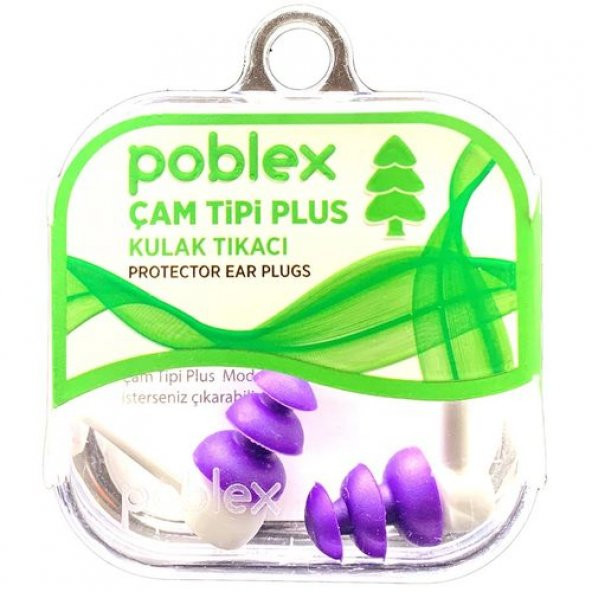 Poblex Çam Tipi Plus Kulak Tıkacı - Large