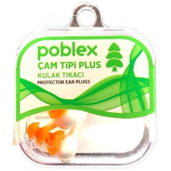 Poblex Çam Tipi Plus Kulak Tıkacı - Medium