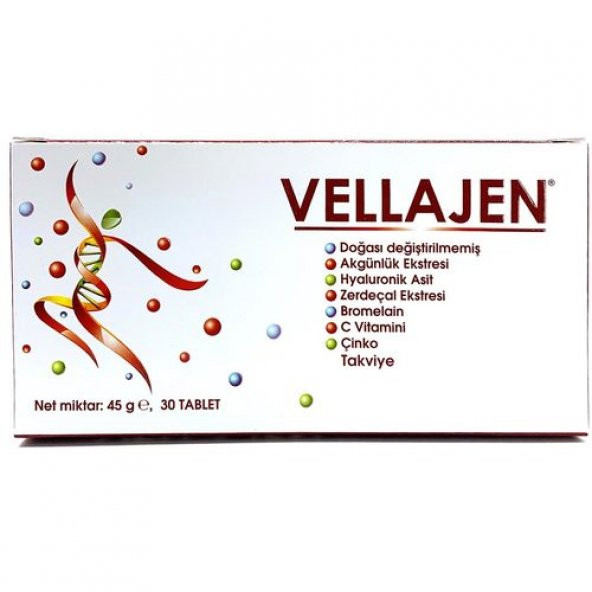 VELLAJEN TİP 2 KOLLAJEN 30 TABLETVELLAJEN TİP 2 KOLLAJEN 30 TABLE