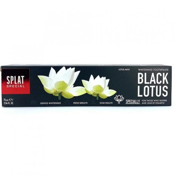 Splat Special Black Lotus Beyazlatıcı 75 ml Diş Macunu