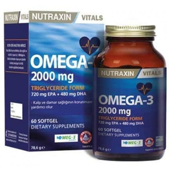 Nutraxin Omega-3 2000 mg 60 Kapsül