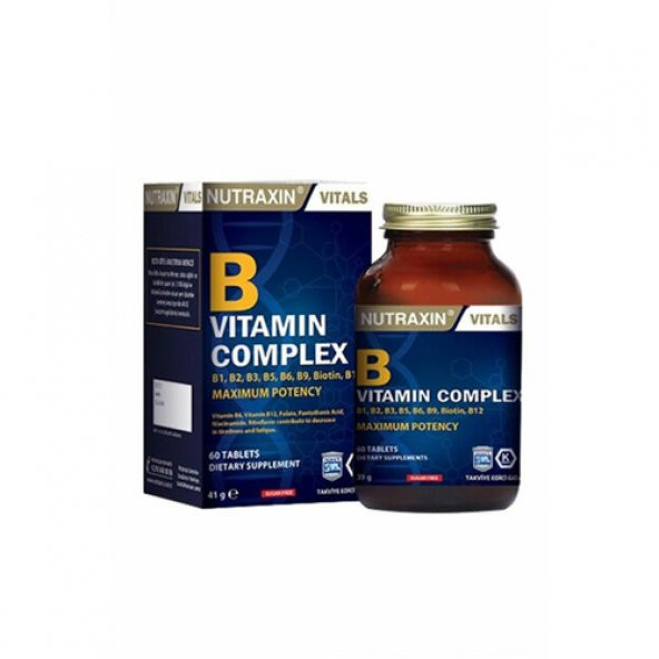 Nutraxin B Complex Vitamin 60 Kapsül