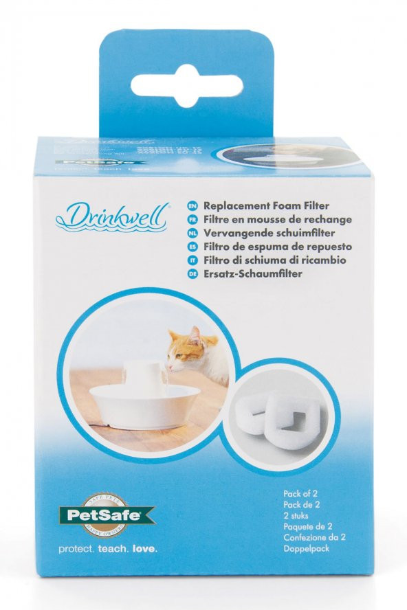 PETSAFE Drinkwell Avalon ve 360 Paslanmaz Celik Sunger On Filtresi ( 2 li Paket) - 2