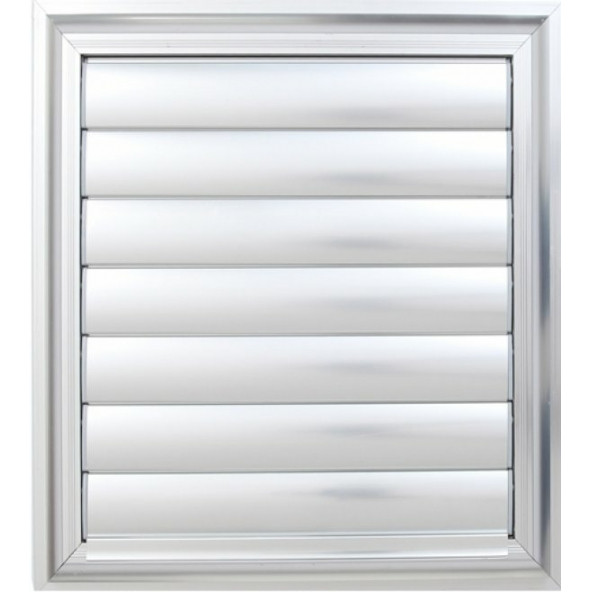 Temmenfez Piramit Serisi  Alüminyum Menfez Parlak Eloksal  Banyo WC Panjuru - 5