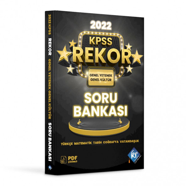 2022 KPSS Rekor Genel Kültür Genel Yetenek Tüm Dersler Soru Bankası KR Akademi Yayınları