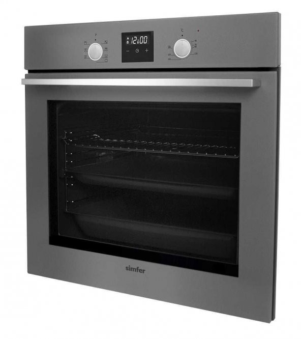 Simfer 7325 Gri Ankastre Fırın - 2