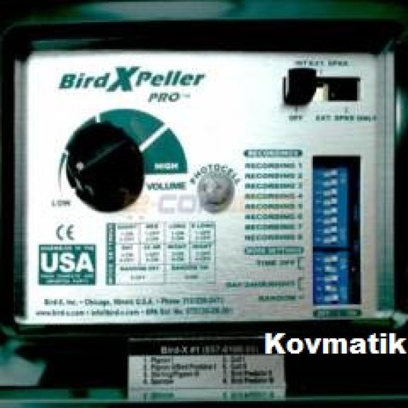 KUŞ KOVUCU CİHAZLAR BIRD-X (ABD) Türkiye Distribütörü KOVMATİK - 3