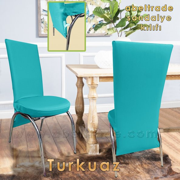 Kelebek Sandalye Kılıfı.En Boy Likralı Pratik Kumaş.6 LI - 3